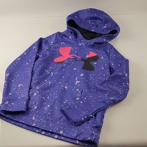 Under armour purple splatter hoodie medium